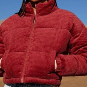 LA Hearts Corduroy Puffer Jacket (PacSun)